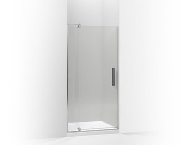 Revel® Pivot shower door, 70" H x 35-1/8 - 40" W, with 5/16" thick Crystal Clear glass