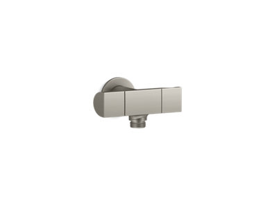 Exhale® Wall-mount handshower holder with supply elbow and volume control