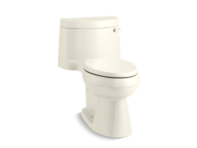 Cimarron® Comfort Height® One-piece elongated 1.28 gpf chair height toilet with right-hand trip lever, and Quiet-Close&trade; seat