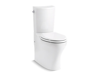 Persuade® Curv Two-piece elongated toilet with skirted trapway, dual-flush