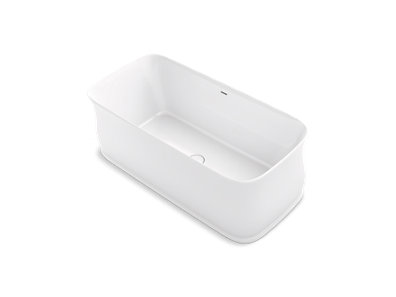 Imperator® 65-3/4" x 31" freestanding bath with center toe-tap drain