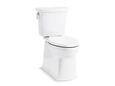Corbelle® ContinousClean XT two-piece elongated toilet with skirted trapway, 1.28 gpf