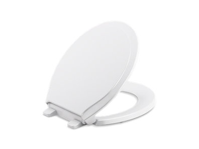 Retmore&trade; Quiet-Close&trade; round-front toilet seat with antimicrobial agent