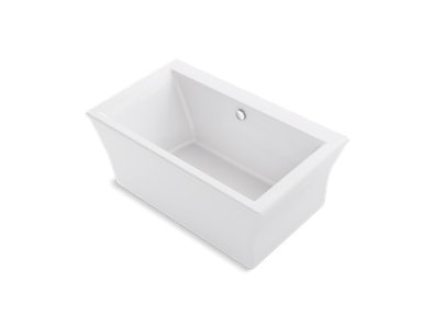 Stargaze® 60-3/16" x 34-1/4" freestanding bath with fluted shroud and center drain