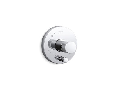 Components® Rite-Temp® shower valve trim with diverter and Oyl handle, valve not included