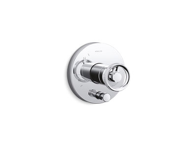 Components® Rite-Temp® shower valve trim with diverter and Industrial handle, valve not included