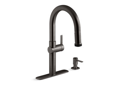 Rune&trade; Pull-down kitchen faucet with soap/lotion dispenser