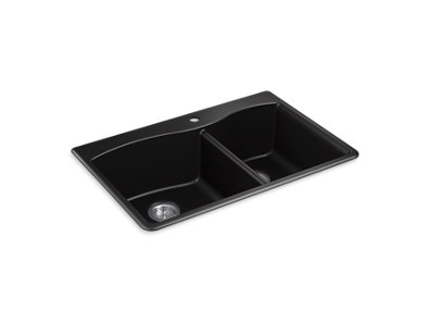 Ealing&trade; 33" x 22" x 9-5/8" top-mount/undermount large/medium kitchen sink