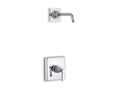 Pinstripe® Pure Rite-Temp® shower trim set with lever handle, less showerhead