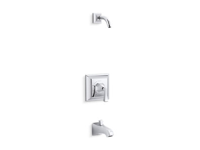 Memoirs® Stately Rite-Temp® bath and shower trim set with Deco lever handle and spout, less showerhead
