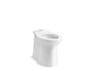 Betello® Comfort Height® Elongated toilet bowl with skirted trapway, seat not included