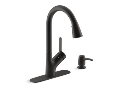 Setra™ kitchen faucet with KOHLER® Konnect™ and voice-activated technology