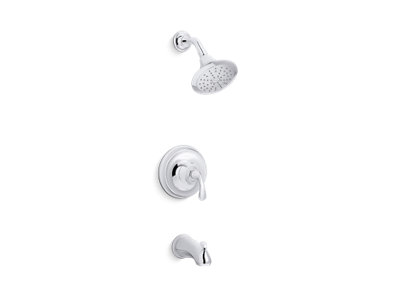 Forté® Rite-Temp® bath and shower trim with slip-fit spout and 1.75 gpm showerhead