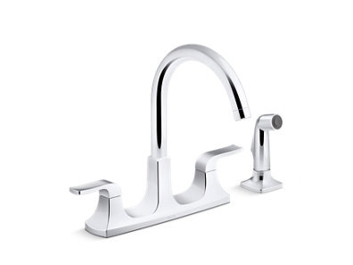 Rubicon® Two-handle kitchen faucet with sidespray