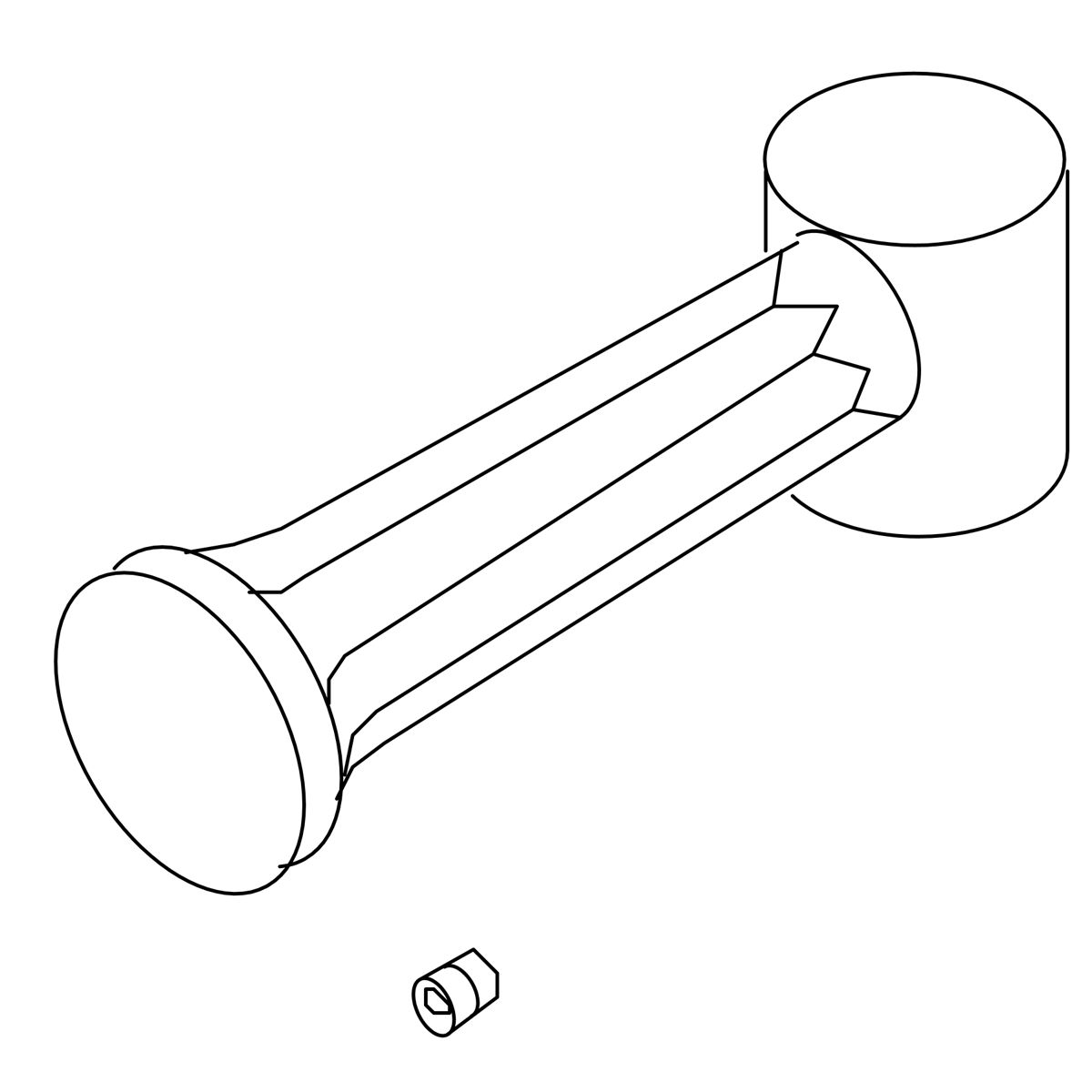 Kohler Genuine Parts Handle KIT - Vibrant Brushed Nickel