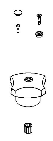 Kohler Genuine Parts Handle KIT - Polished Chrome