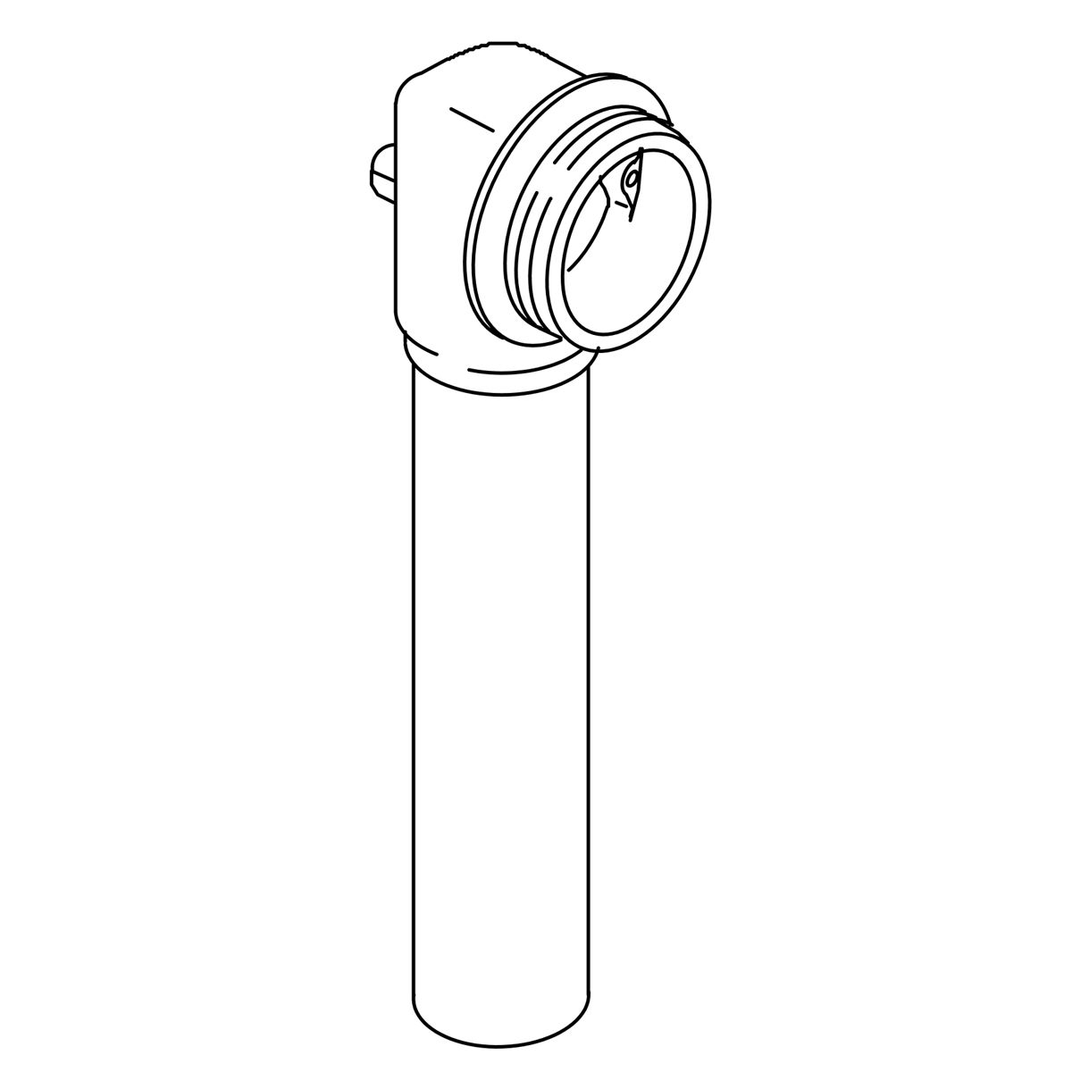 Kohler Genuine Parts Overflow ELL & TUBE Assembly - Vibrant Brushed Bronze