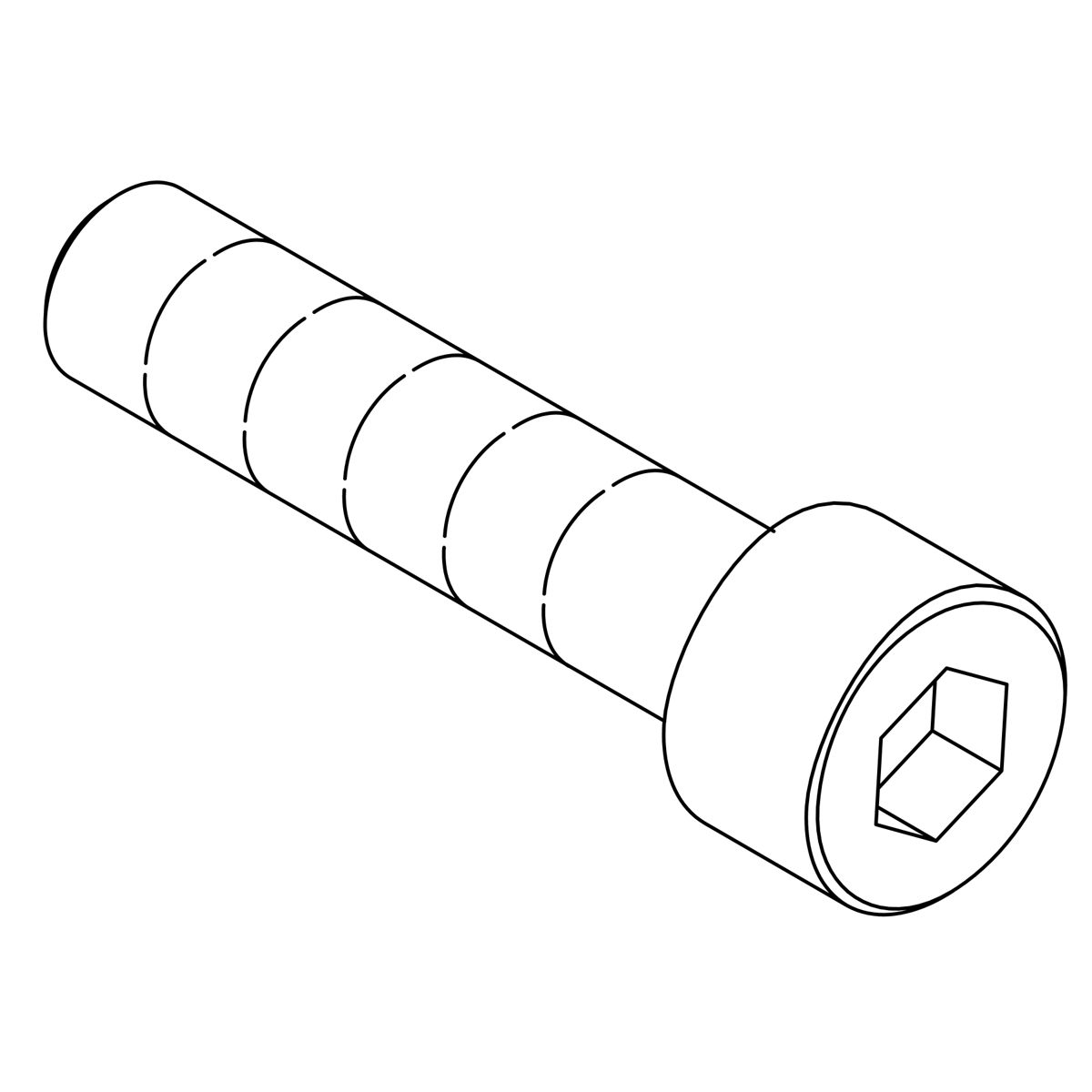 Kohler Genuine Parts Screw, 6-32 X .625, Socket