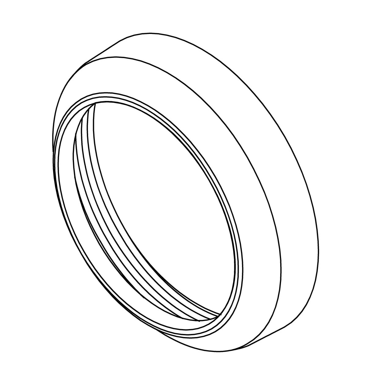 Kohler Genuine Parts TRIM Ring, Interface, CORE - Ice Grey