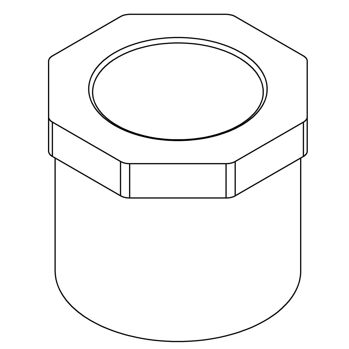 Kohler Genuine Parts Reducer, 1.5 X 1.0 PVC