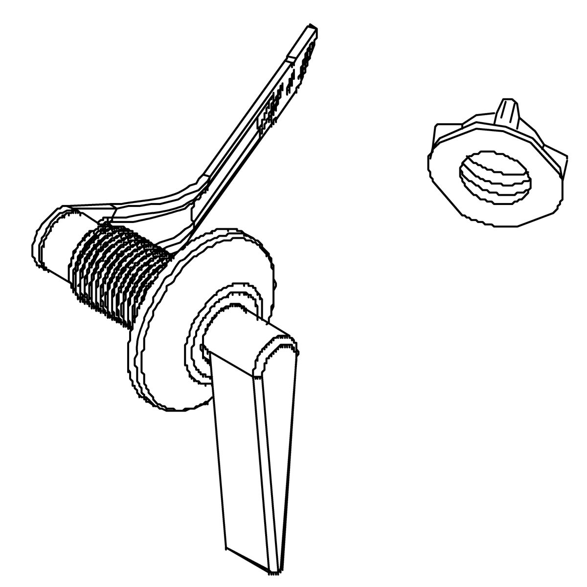 Kohler Genuine Parts TRIP Lever KIT - Vibrant Brushed Nickel
