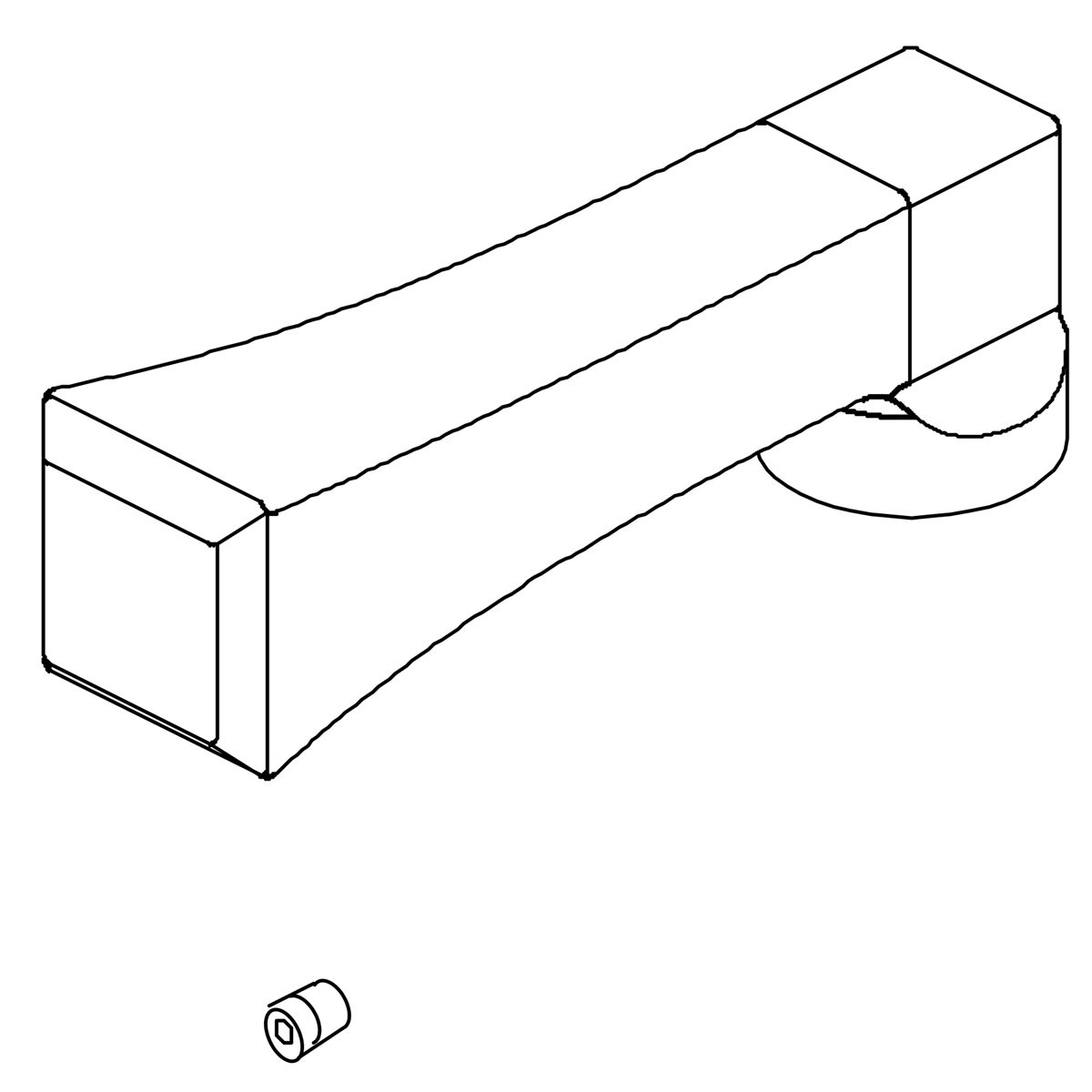 Kohler Genuine Parts Handle KIT - Vibrant Brushed Nickel
