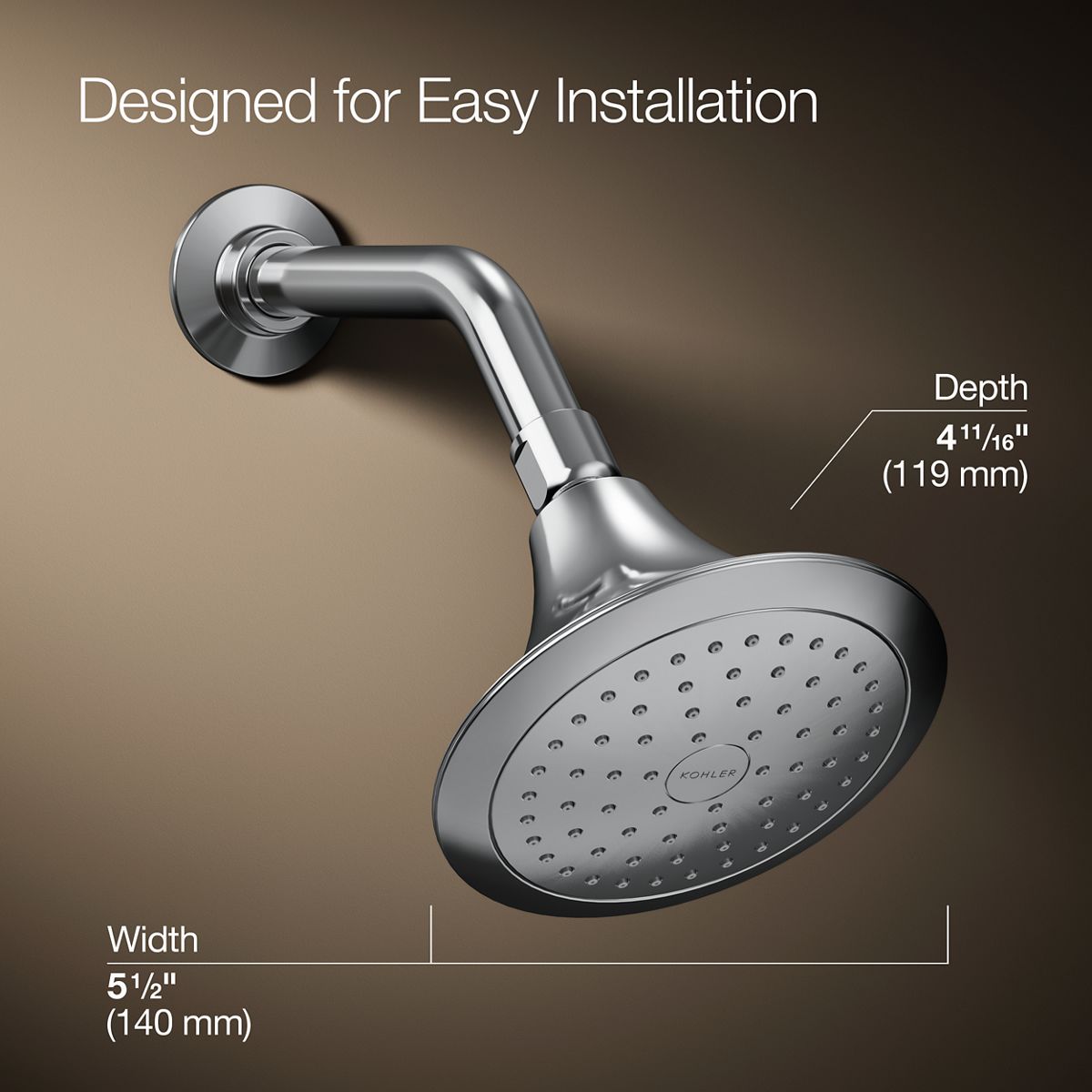 Forté Single-Function Katalyst Showerhead, 2.5 GPM | K-10282-AK