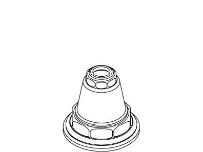 Kohler Genuine Parts Bonnet, LAV - Vibrant Brushed Nickel