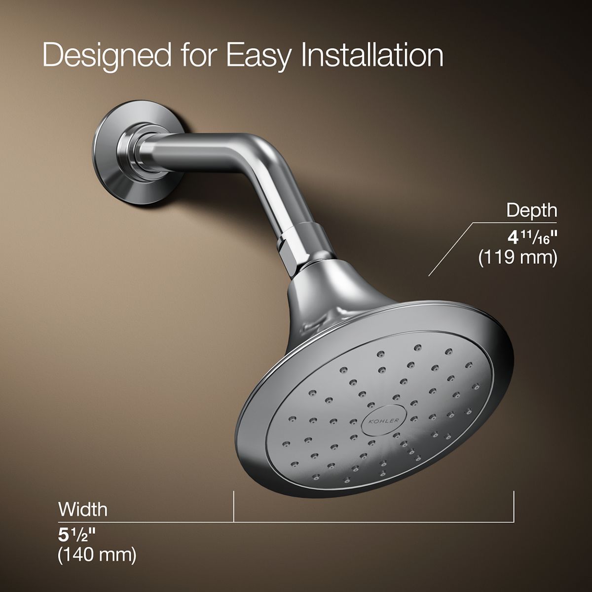 Forte Showerhead with Katalyst, 1.75 GPM | K-10327-G | KOHLER