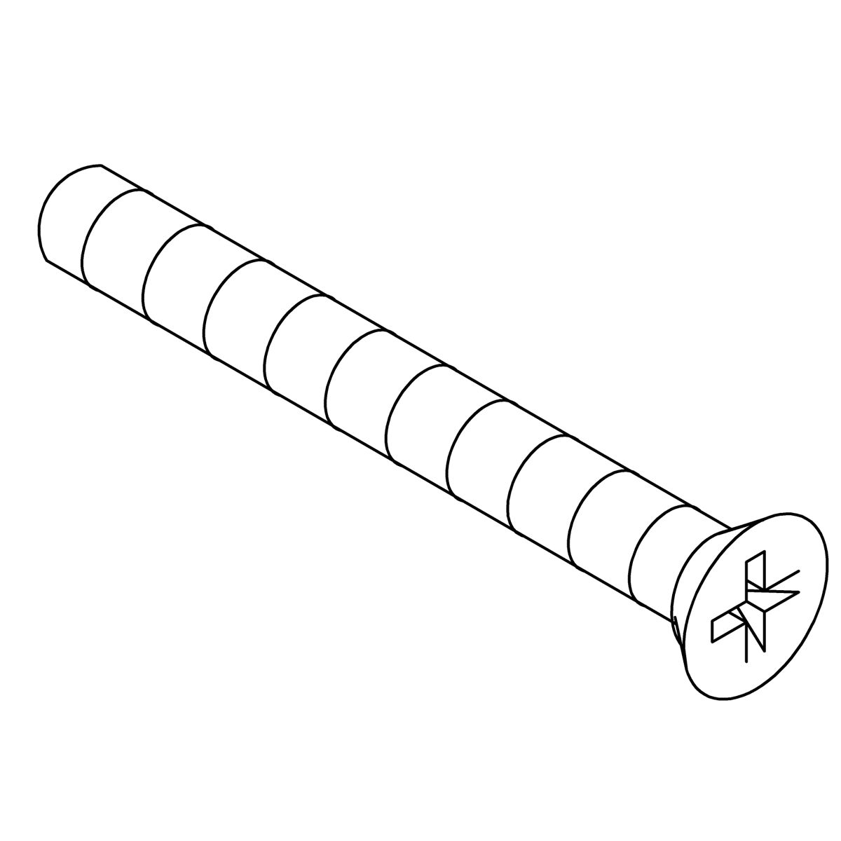 Kohler Genuine Parts Screw, 8-32 X .75, Countersunk