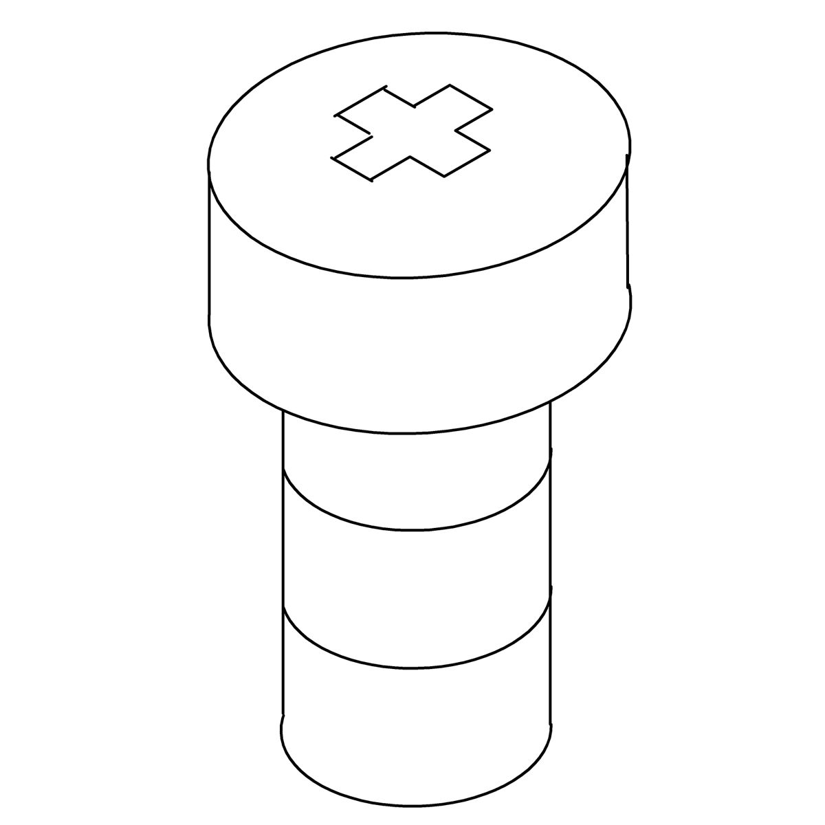 Kohler Genuine Parts Screw, 6-32 X .375 PAN HEAD