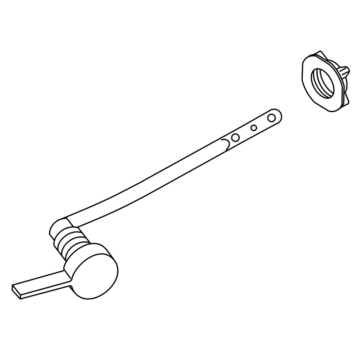 Kohler Genuine Parts RH TRIP Lever KIT - Polished Chrome