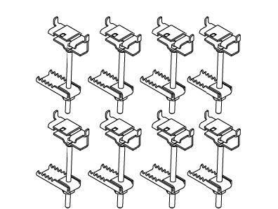 8 Count Installation Clips | K-1036073 | KOHLER