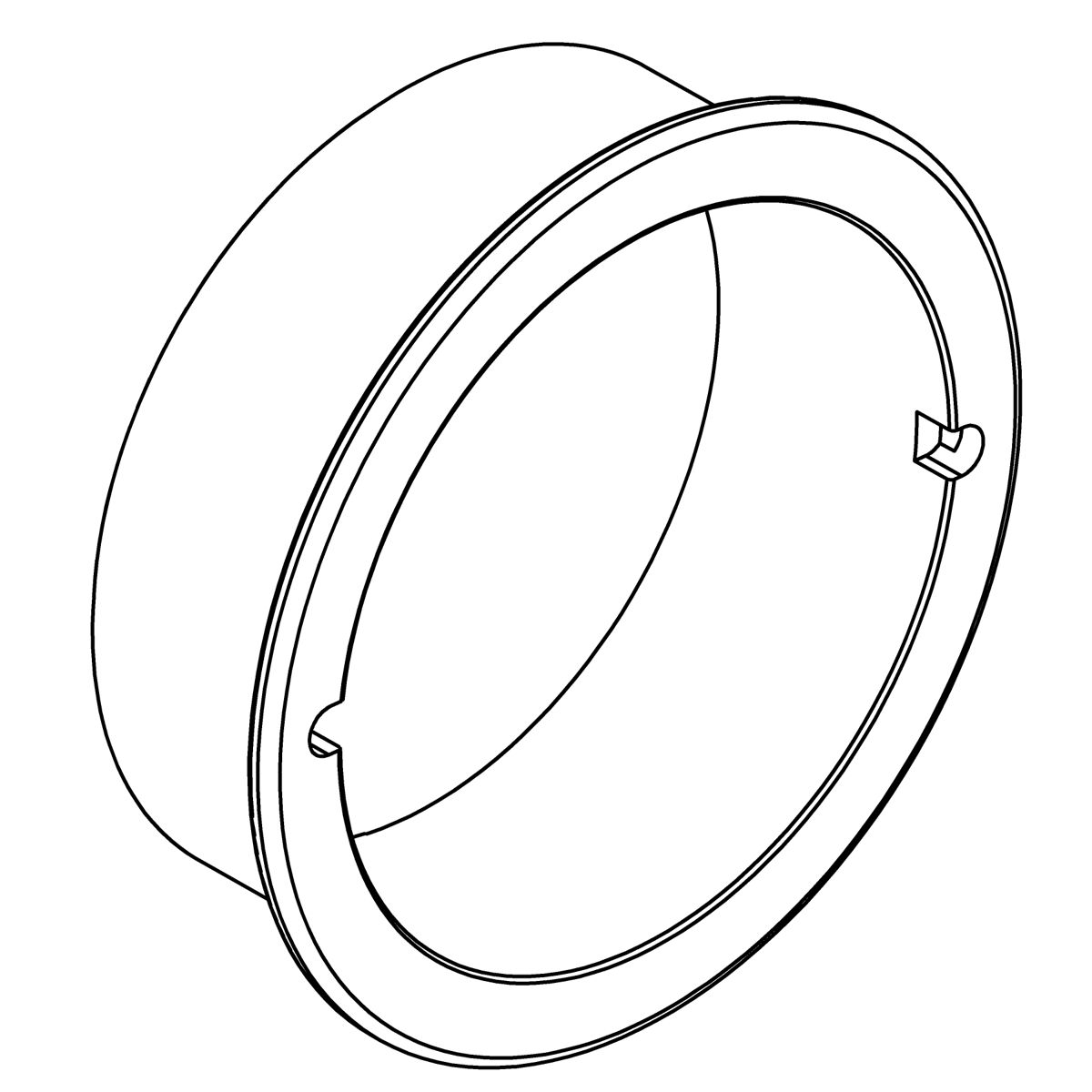 Kohler Genuine Parts Collar, RITE TEMP - Polished Chrome