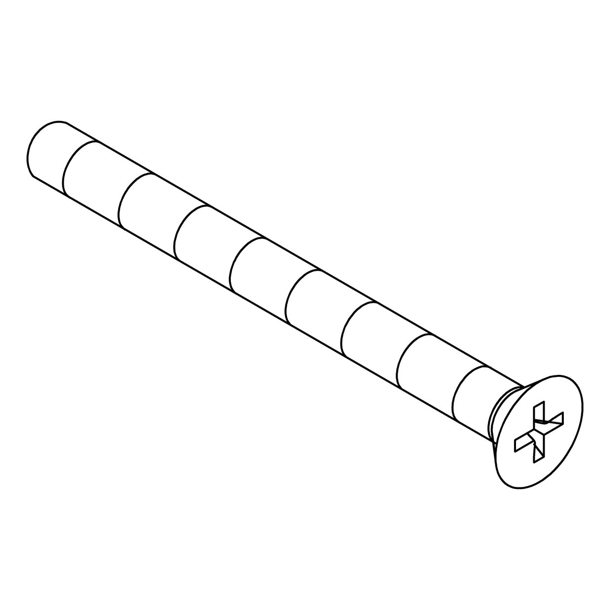 Kohler Genuine Parts Screw, #8-32 X 1.750, FLAT HEAD