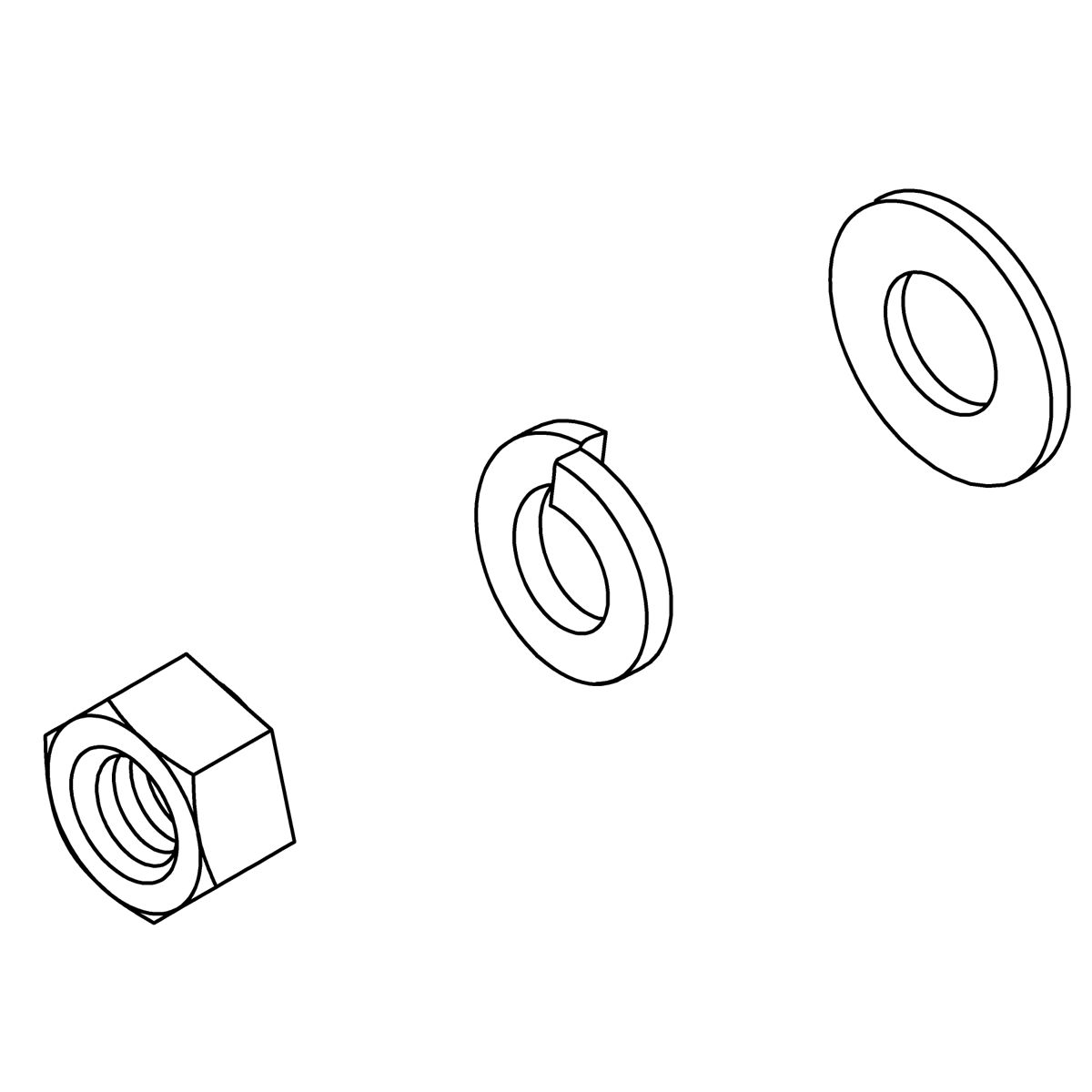 Kohler Genuine Parts Hardware Pack, Toilet Seat, Comm.