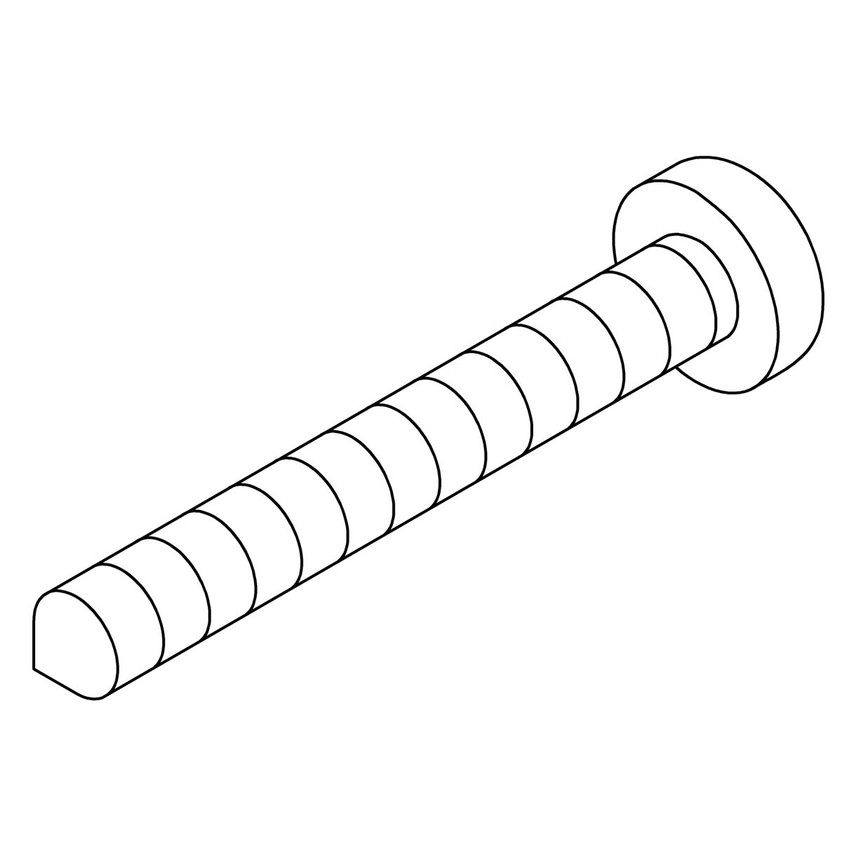 Kohler Genuine Parts Screw #10-16 Crphtap 1.5 SILV