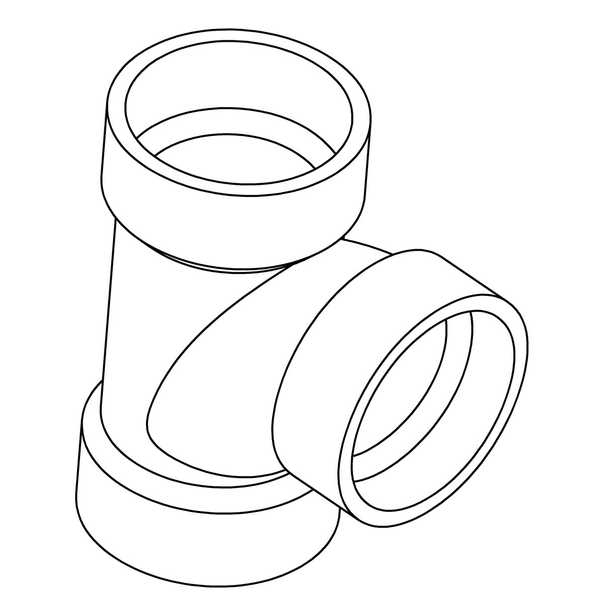 Kohler Genuine Parts PVC TEE - 1 1/2 SCH. 40
