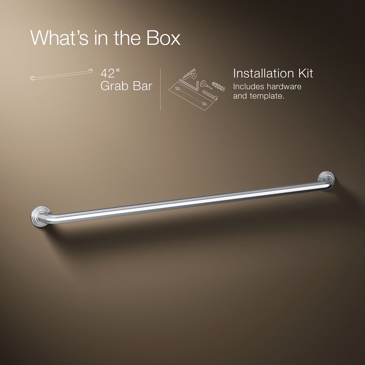 KOHLER | K-10545 | Traditional 42-Inch Grab Bar