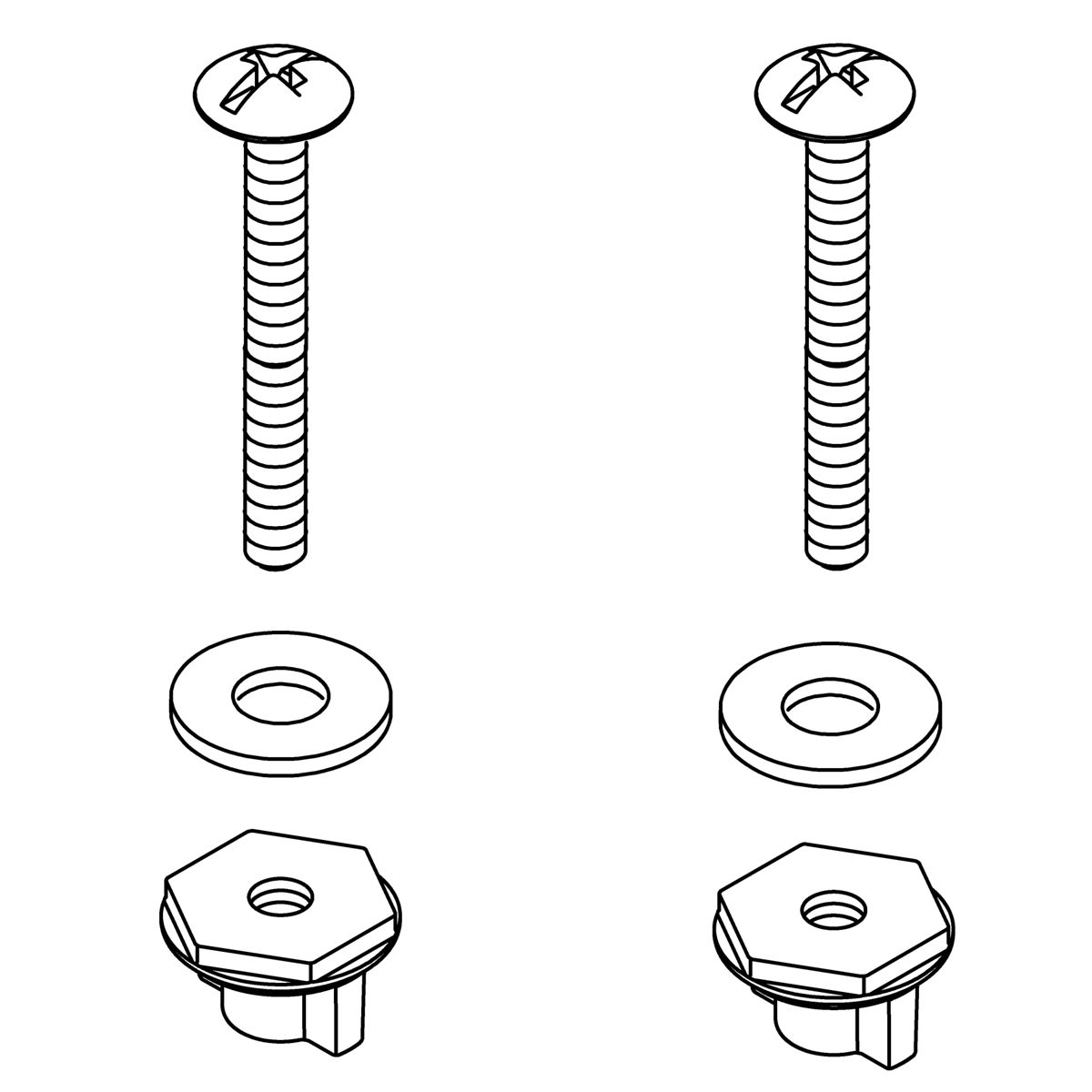 Kohler Genuine Parts Hardware Pack, Toilet SEAT
