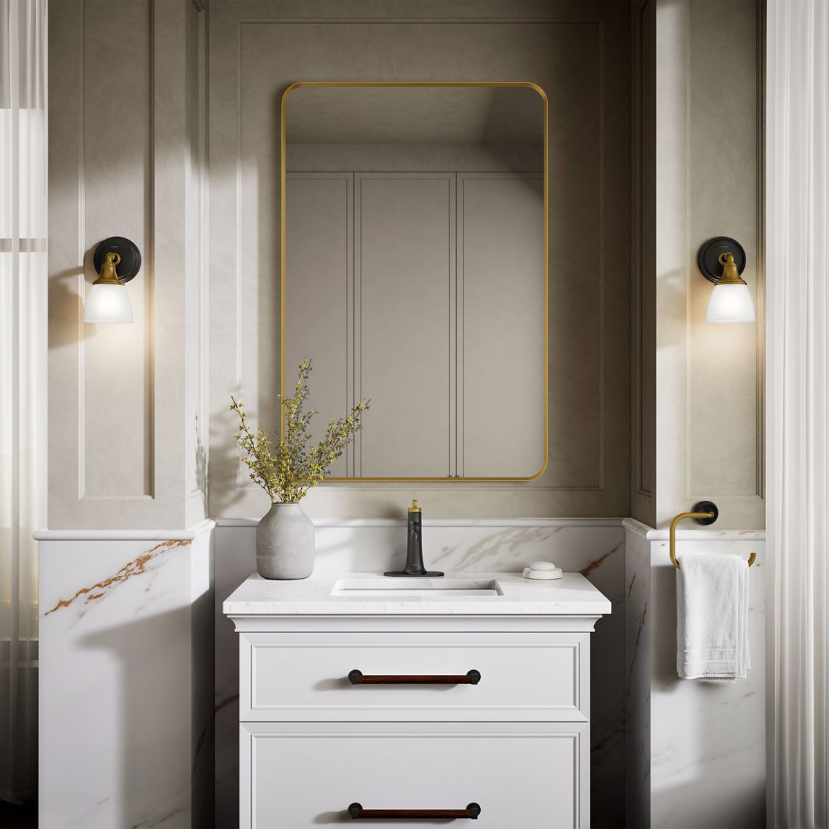 Products in use in close room view