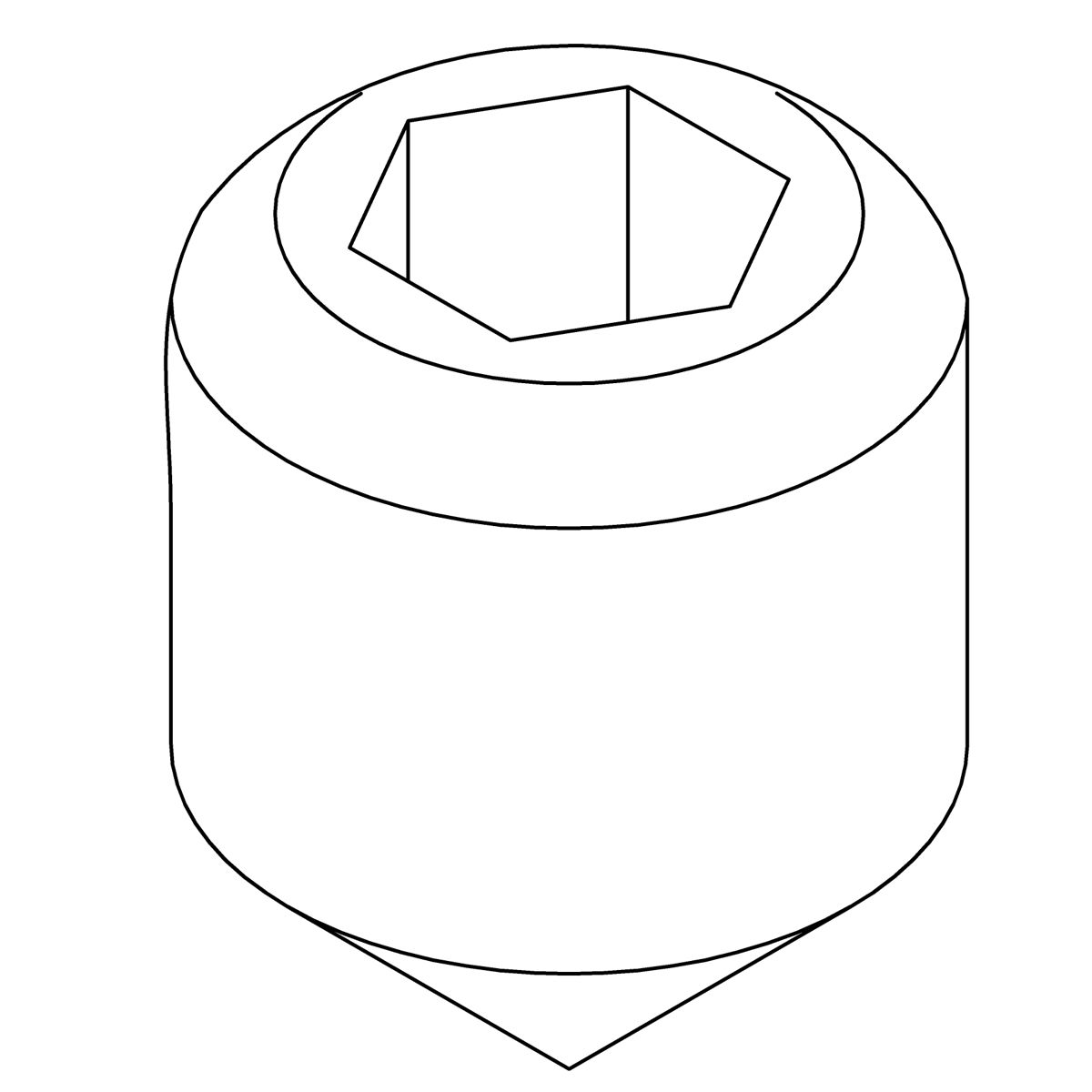 Kohler Genuine Parts SET Screw, 10-24 X .312 HEX