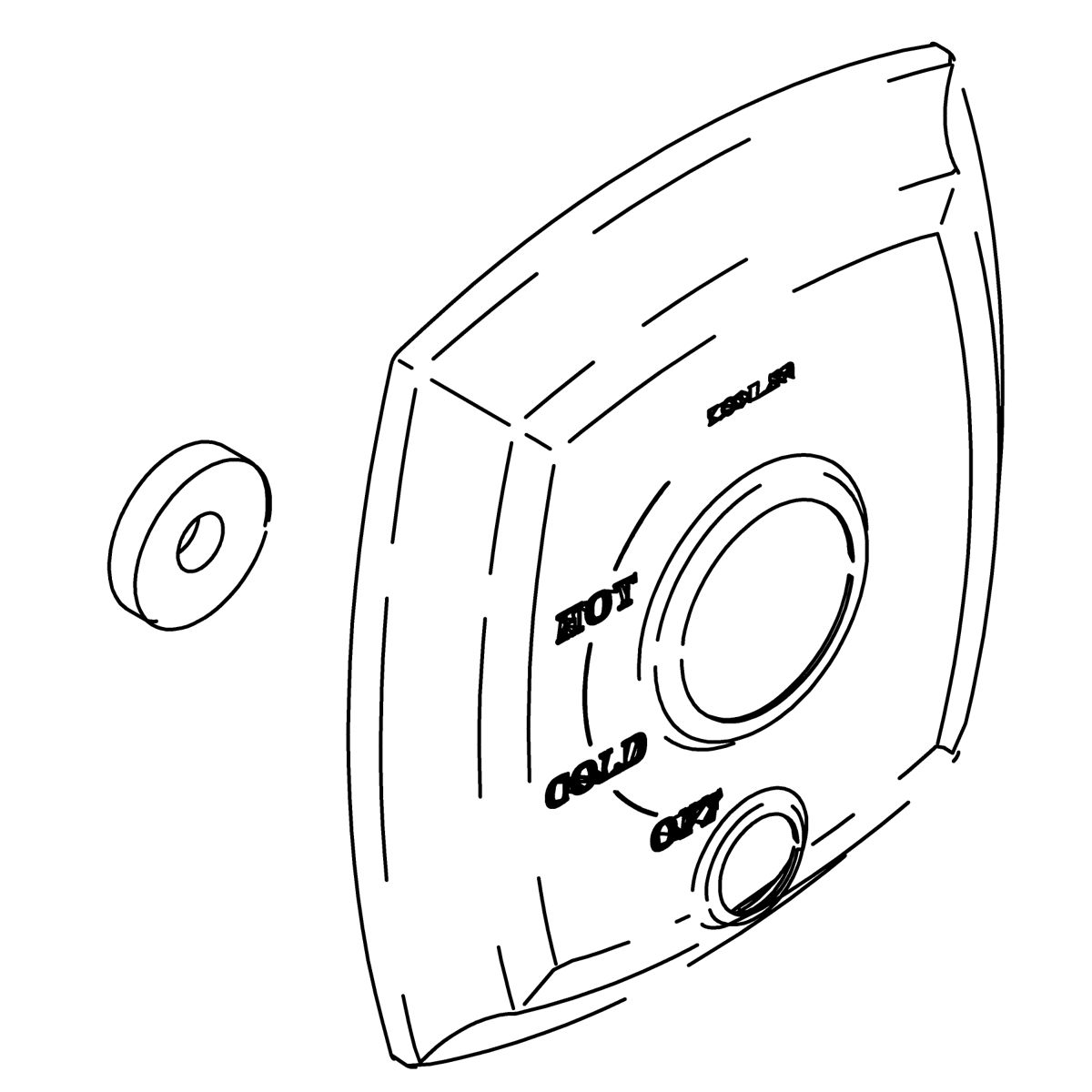 3/4 view of product