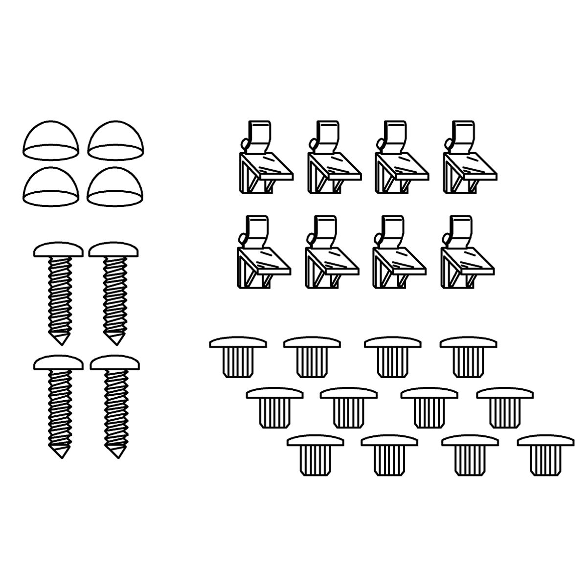 Kohler Genuine Parts Hardware FOR CLR WITH L Clips