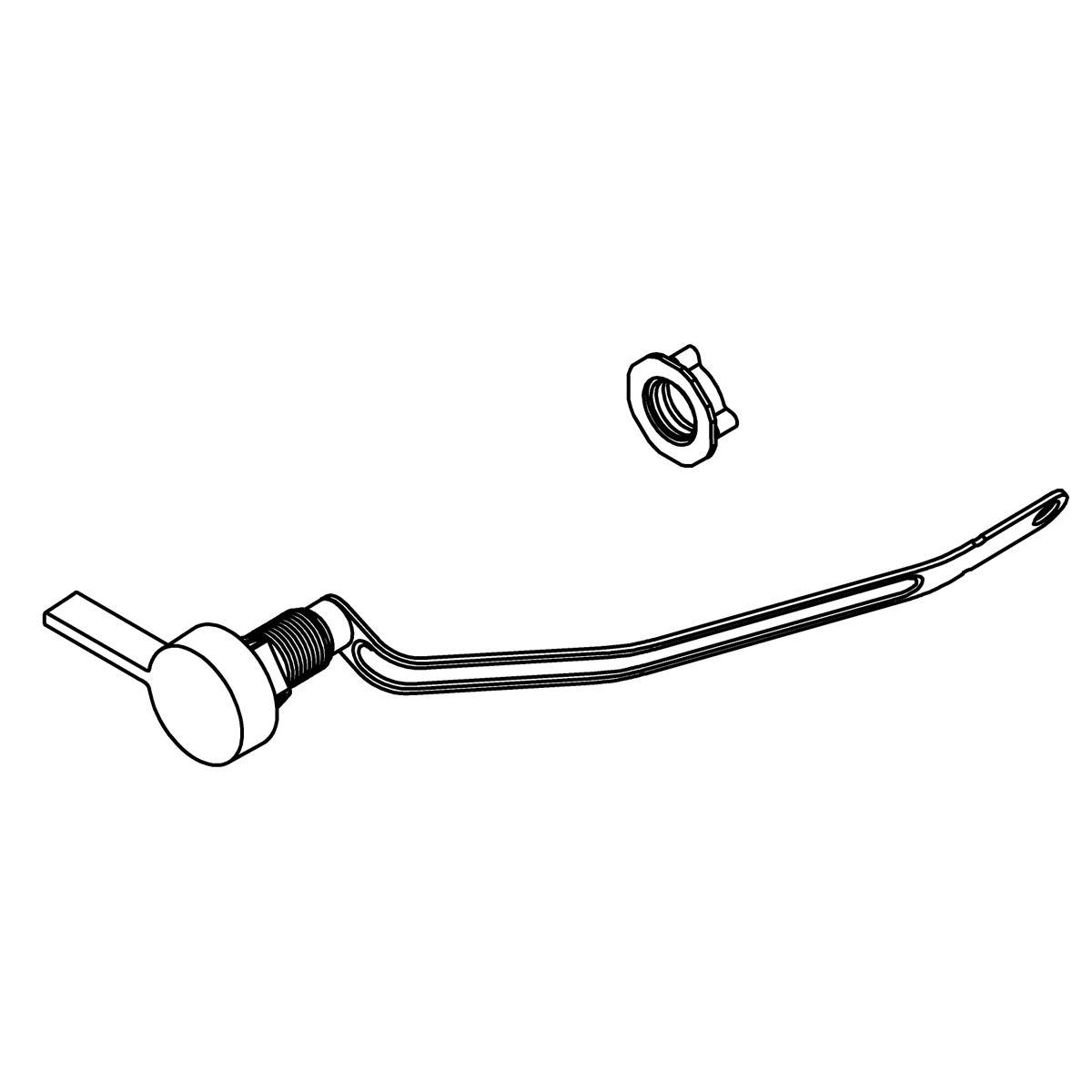 Kohler Genuine Parts TRIP Lever, KIT - Vibrant Brushed Nickel
