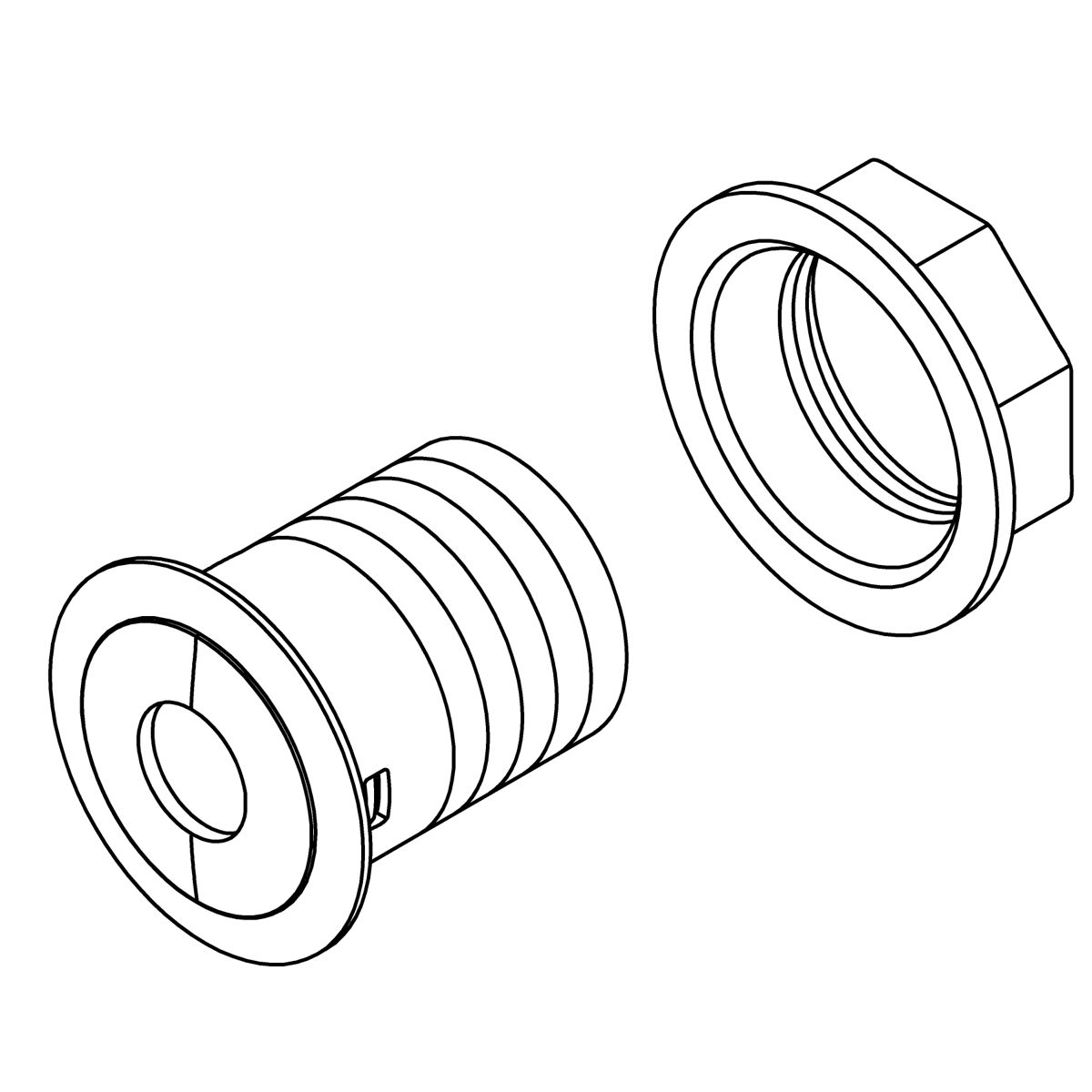 Kohler Genuine Parts Inlet Cover, Assembly - Ice Grey