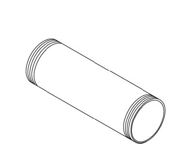 Kohler Genuine Parts Tube, 1.25 X 3.75 Drain - Polished Chrome