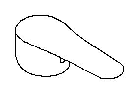 Kohler Genuine Parts Lever - Brushed Chrome