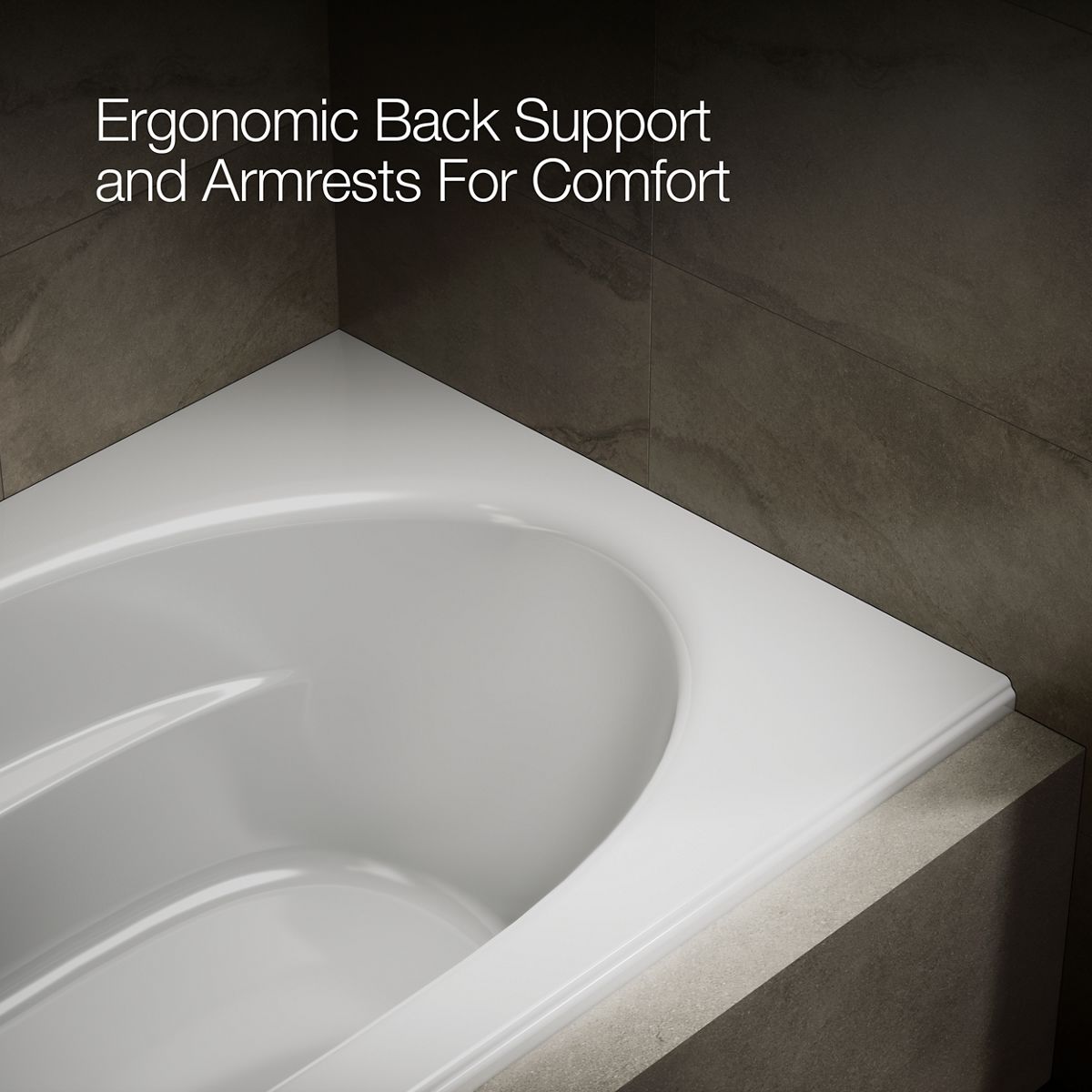 KOHLER | K-1115-L | Windward 6-Foot Bath with Flange and Left-Hand