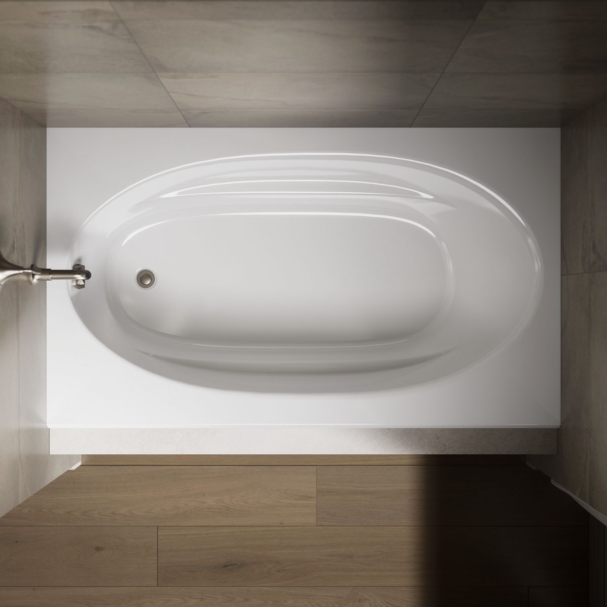 KOHLER | K-1115-L | Windward 6-Foot Bath with Flange and Left-Hand